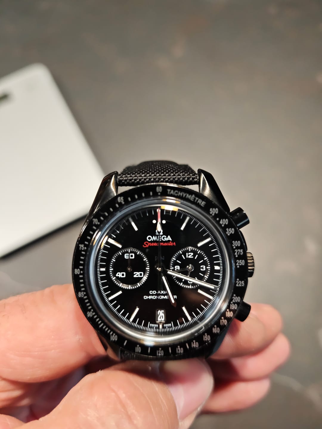 Customer photo review of Omega Speedmaster Dark Side Of The Moon