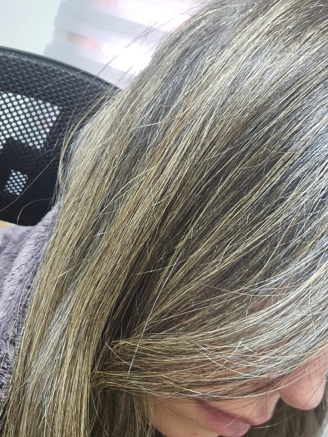 Customer photo review of Sérum Protector De Calor y Brillo Hairstyling Mood