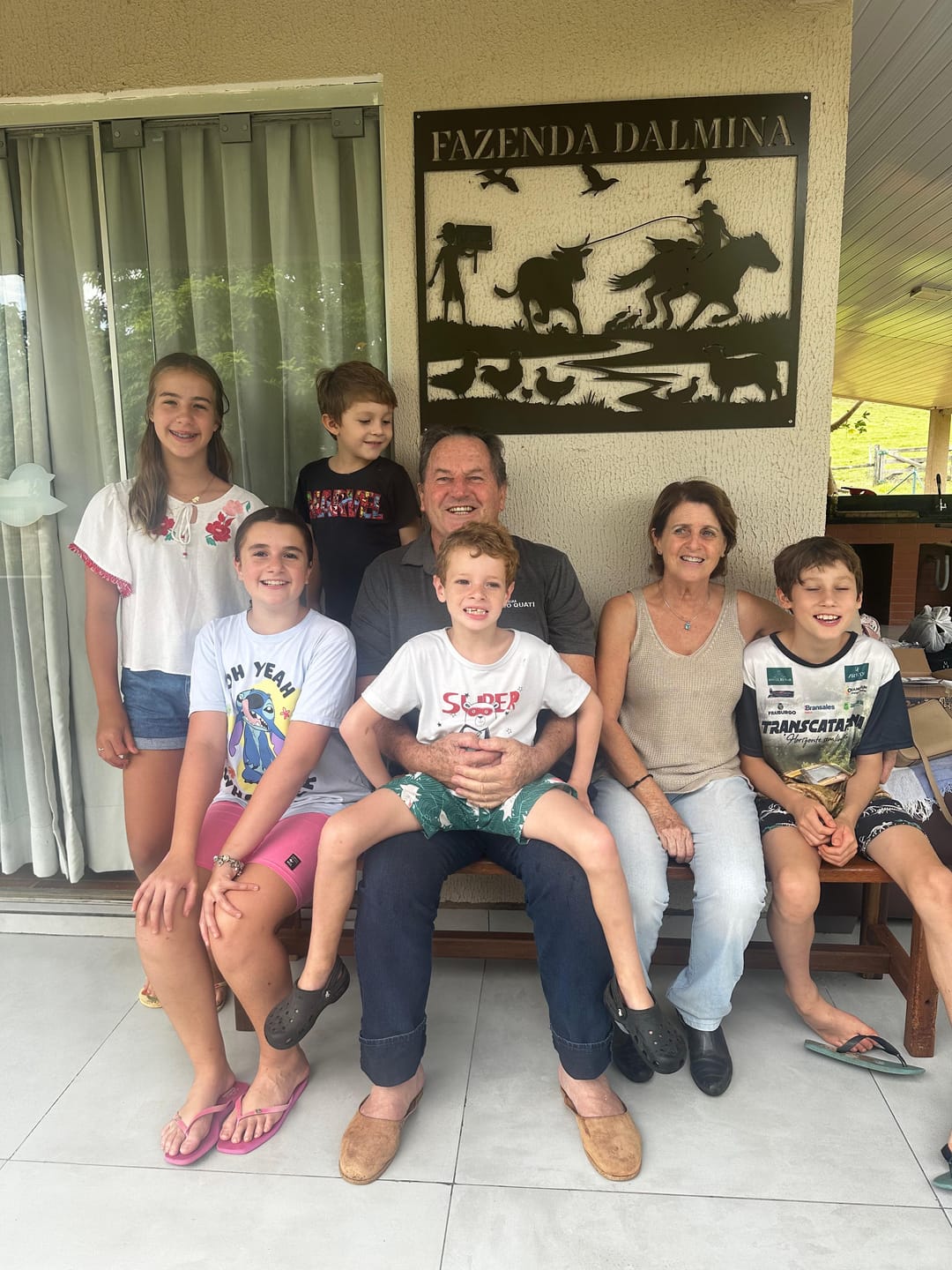 Customer photo review of Placa de Metal Personalizada - Fazenda