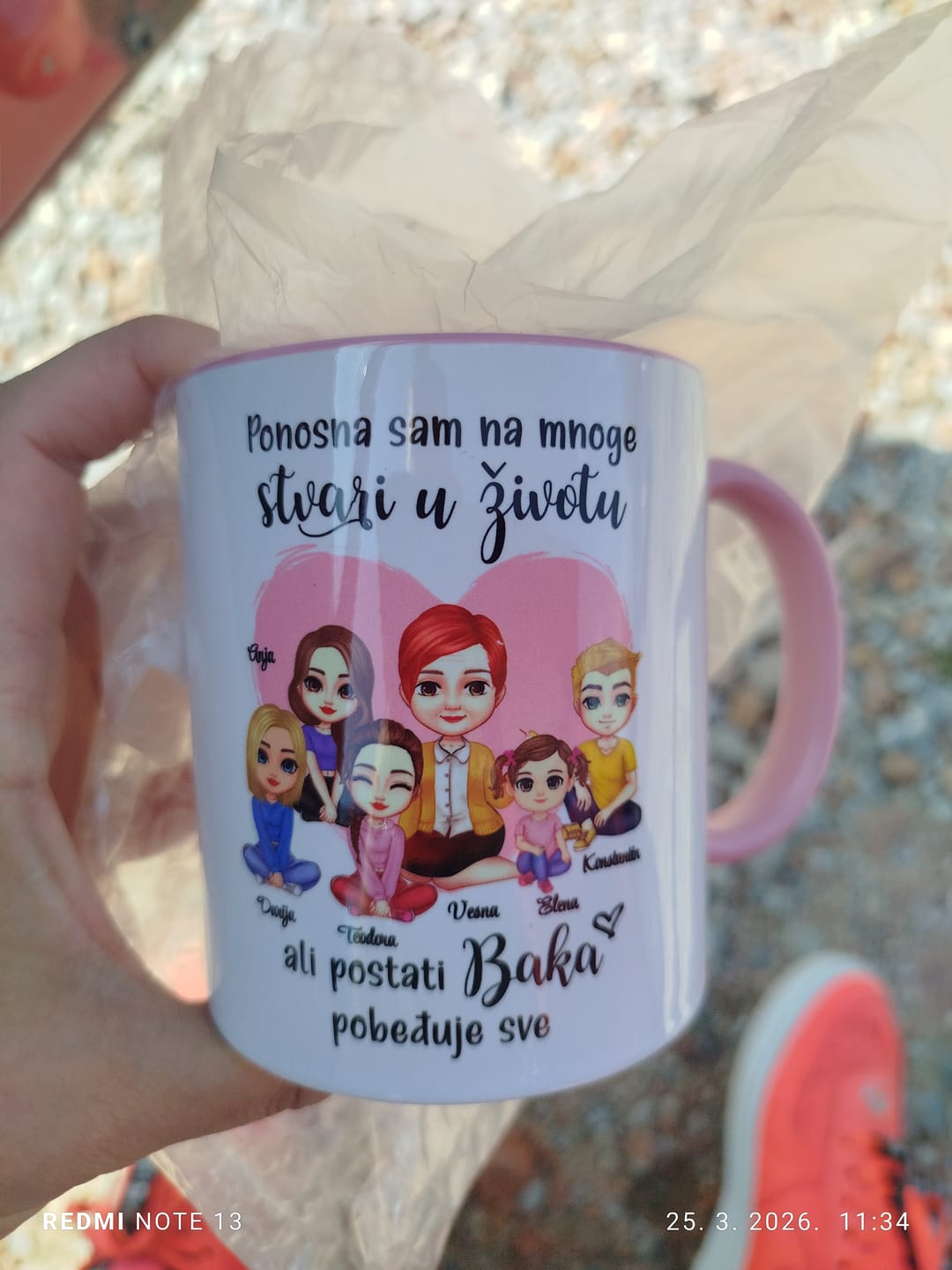 Customer photo review of Šolja sa istim natpisom