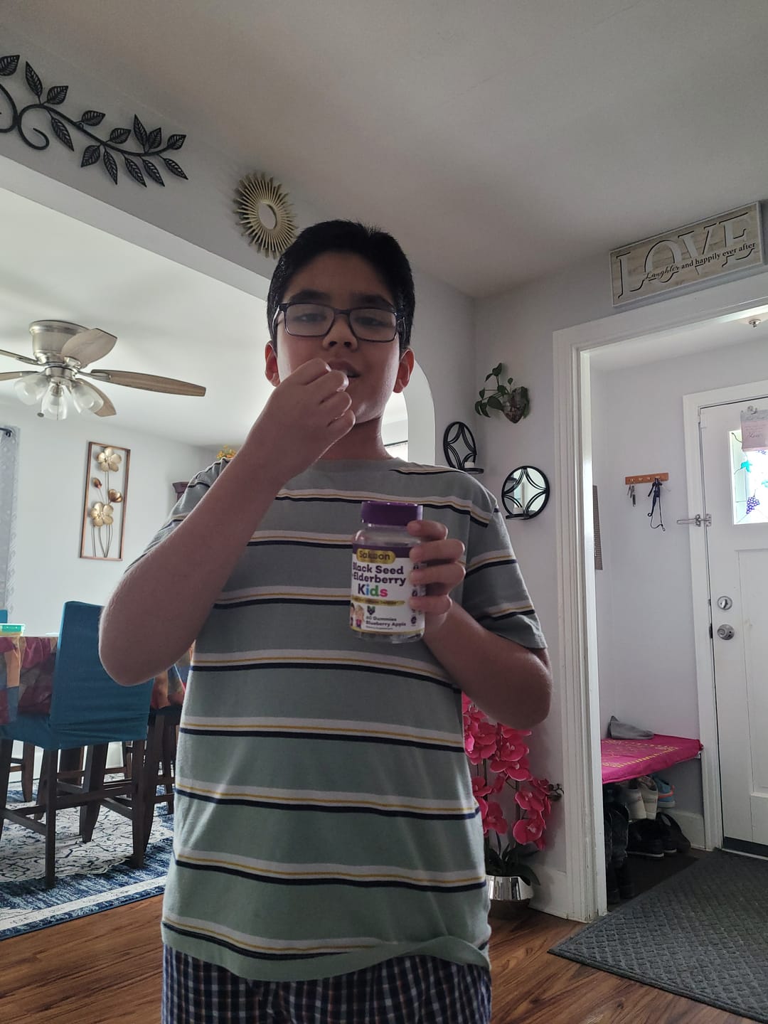 Customer photo review of Kids Black Seed + Elderberry Gummies