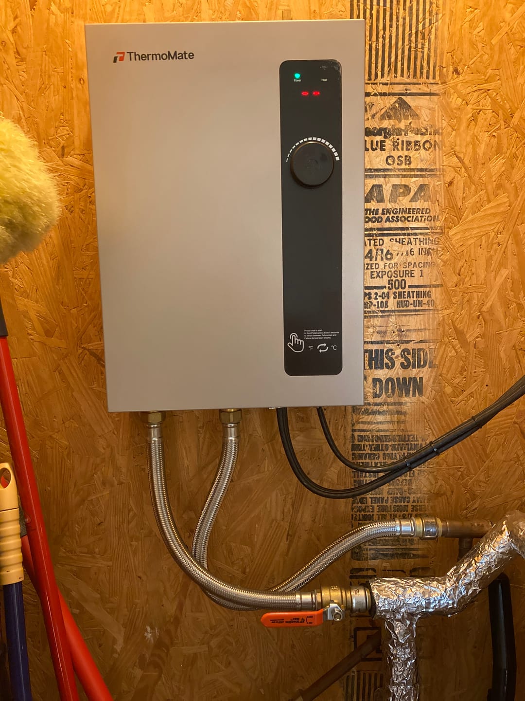 Customer photo review of Tankless Electric On Demand Instant Hot Water Heater - 240V | 18kW