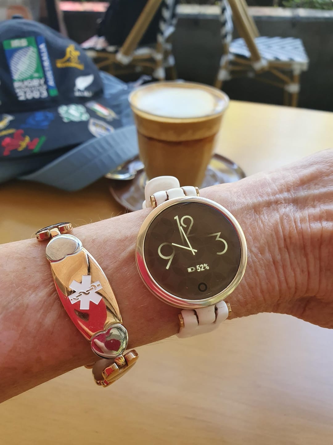 Customer photo review of Serena Heart-Link Medical ID Bracelet