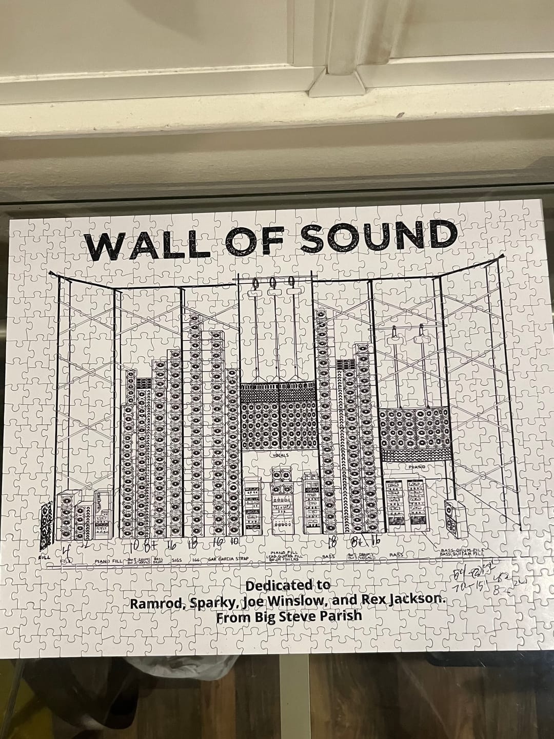 Customer photo review of Big Steve Wall of Sound Jigsaw puzzle