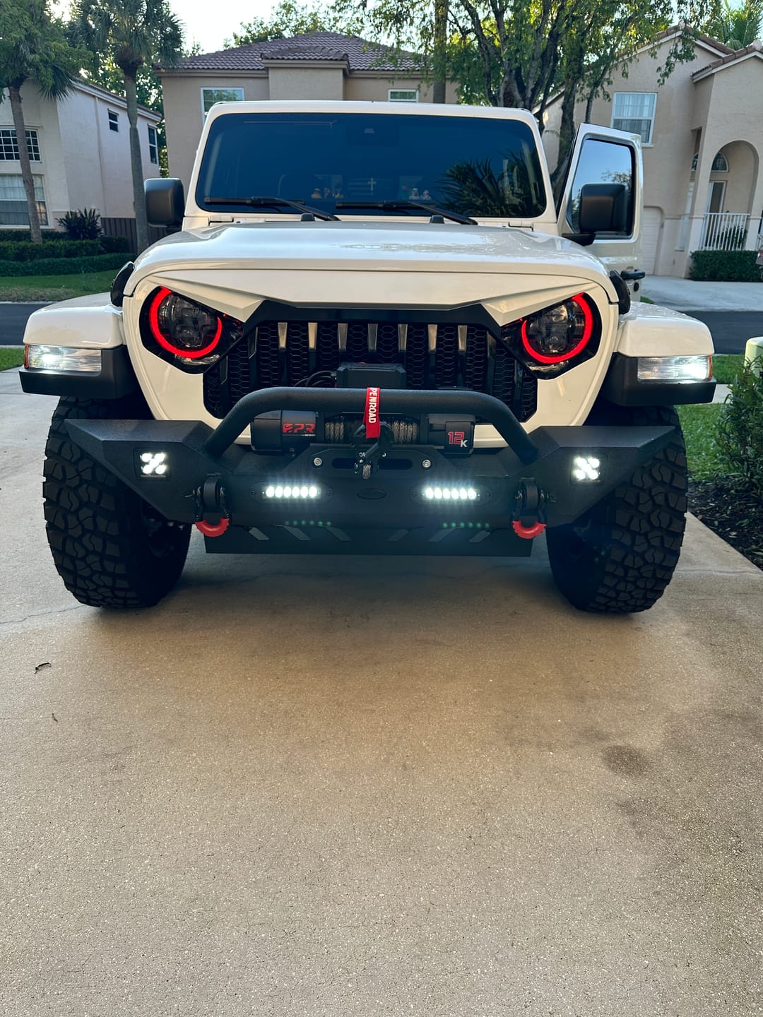 Customer photo review of OPENROAD 12,000lbs Electric Winch with Synthetic Rope-Panther Series 3S