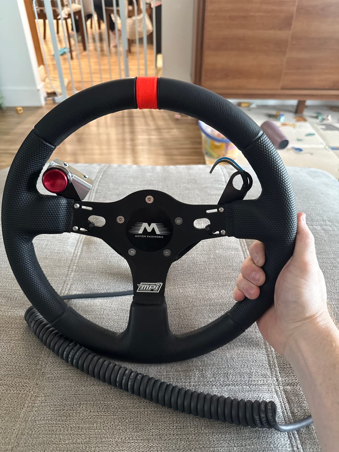 Customer photo review of Motion Raceworks Mono Cord Pro Steering Wheel Wiring System