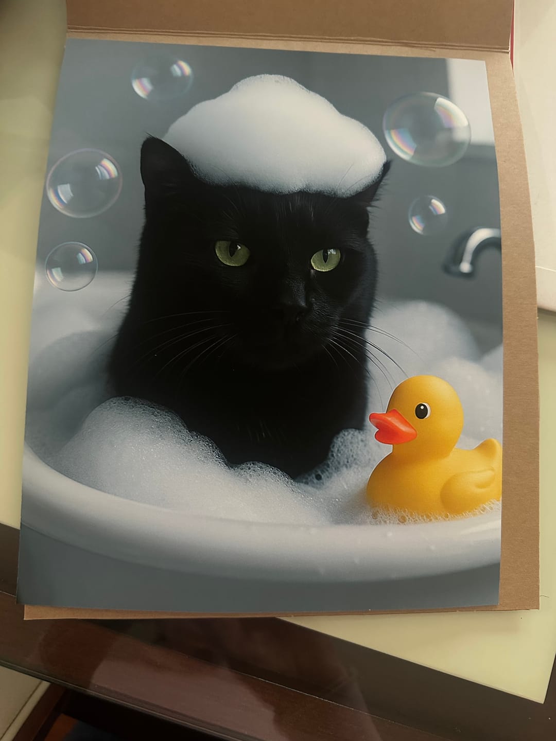 Customer photo review of Bath Time - Personalized Poster