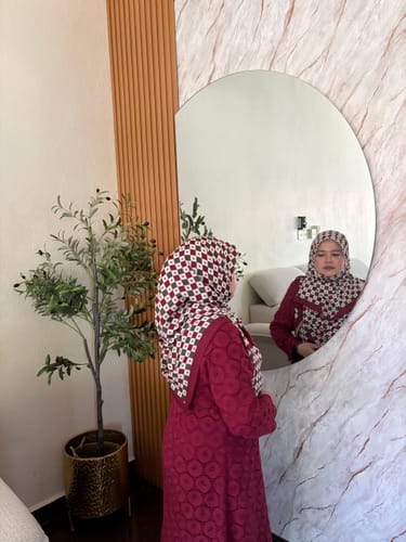 Customer photo review of Monogram Square (Burgundy)