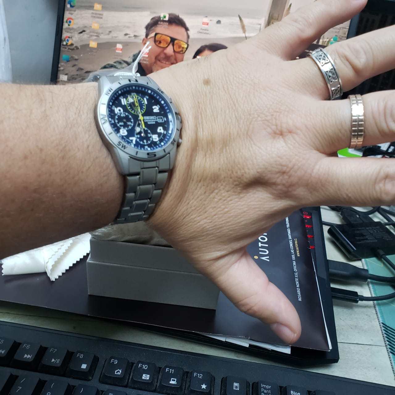 Customer photo review of Reloj Seiko Chronograph SND379P1 Quartz Acero JDM 39mm