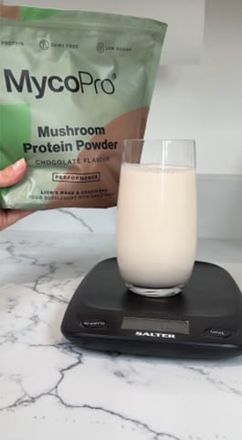 Customer photo review of MycoPro - Rich Chocolate Protein Powder
