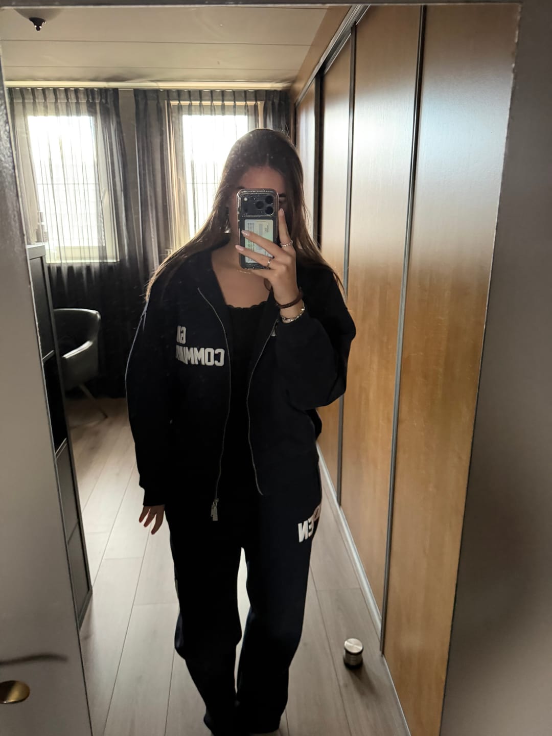 Customer photo review of GATED COMMUNITY ZIP HOODIE NAVY