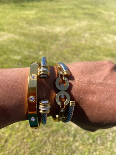 Customer photo review of Ana Lucia Bracelet Stack