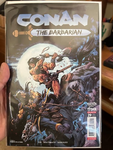 Customer photo review of Conan The Barbarian #29 Cover A Roberto De La Torre Variant (Mature)