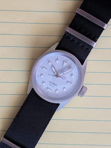 Customer photo review of Black Nylon Watch Strap