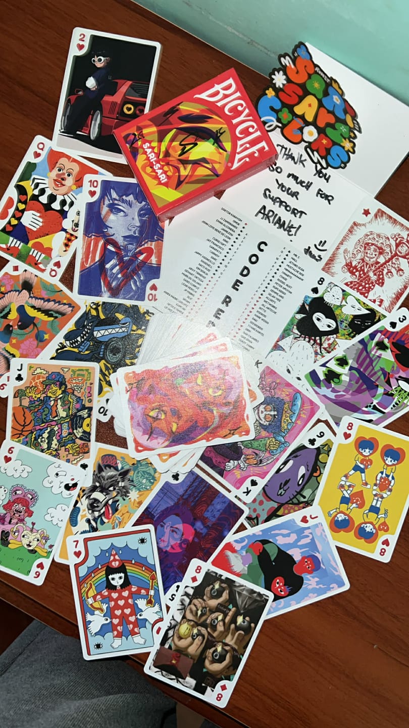 Customer photo review of Bicycle Sari-Sari Code Red Playing Cards