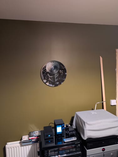Customer photo review of Custom Glass Print Wall Art