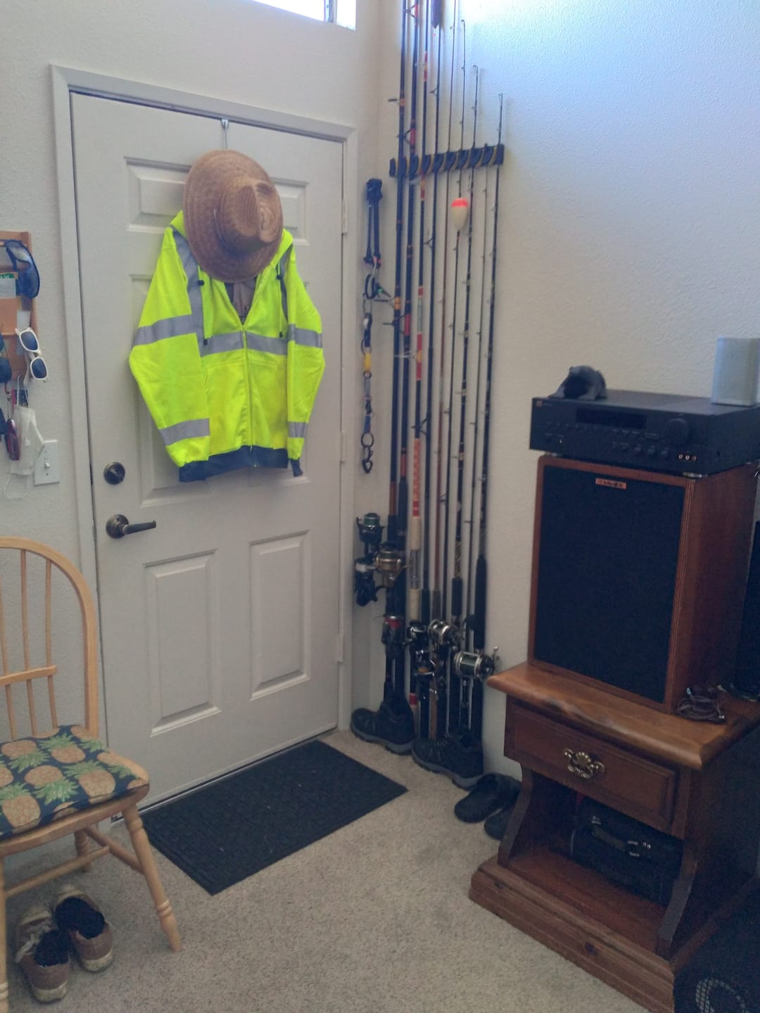 Customer photo review of Beyond Fishing GripLock Vertical Fishing Rod Rack