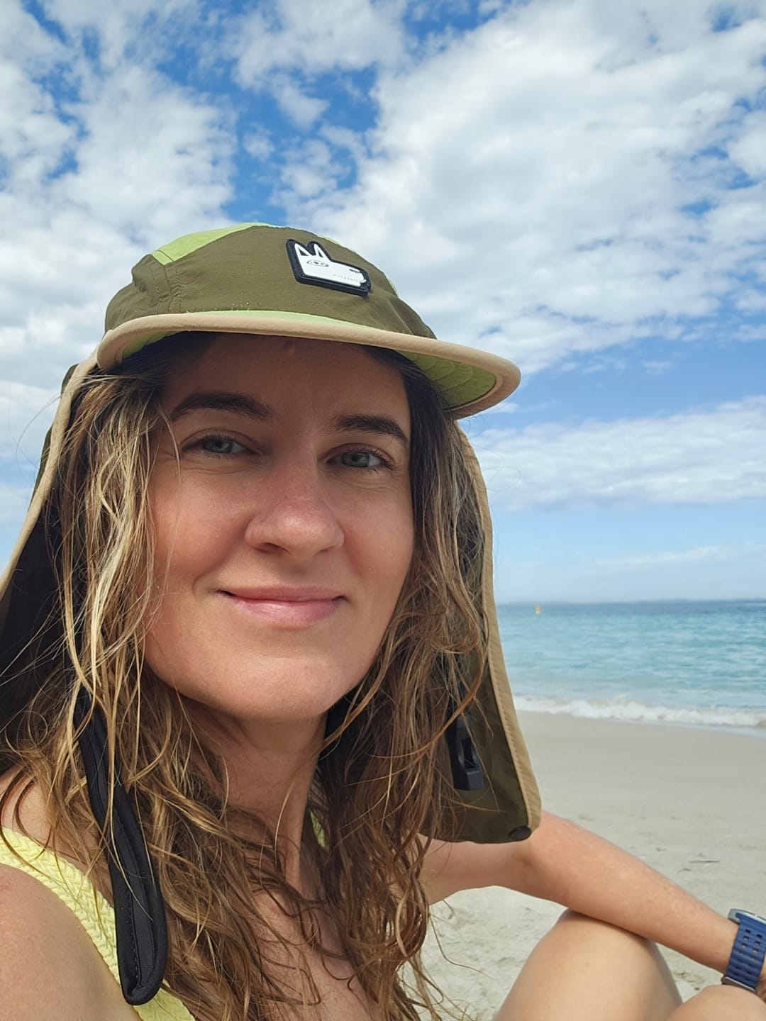 Customer photo review of The Dundee Legionnaire Surf Hat UPF 50+