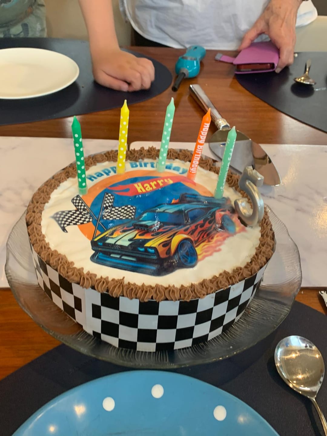 Customer photo review of Hot Wheels Cars Inspired  - Edible Icing Toppers