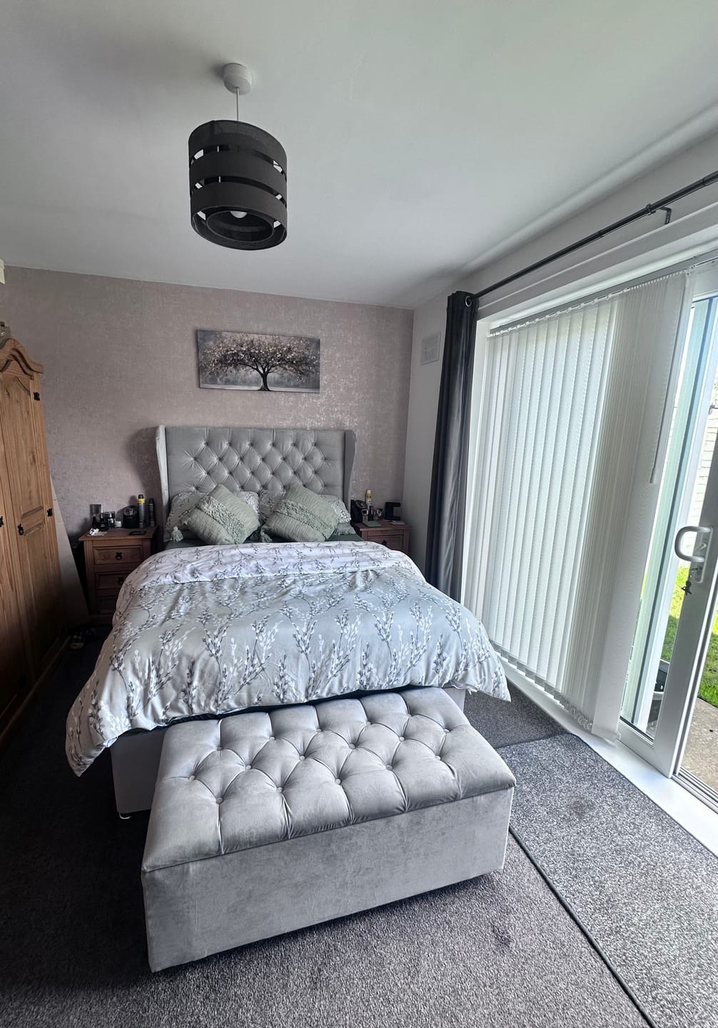 Customer photo review of Plain Upholstery Velvet Fabric