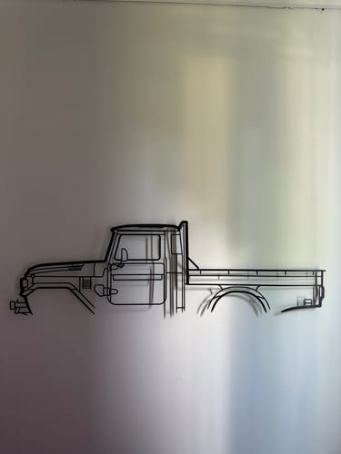 Customer photo review of Custom Car & 4WD Metal Wall Art