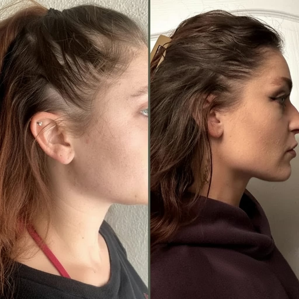 Customer photo review of Sérum de croissance pour cheveux (3 mois)