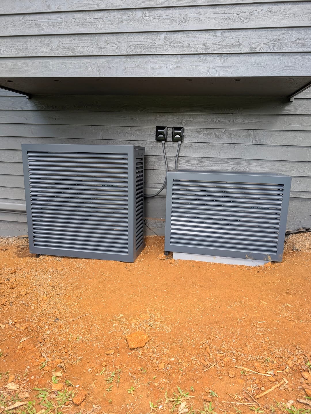 Customer photo review of Mini-Split AC Cover - Black