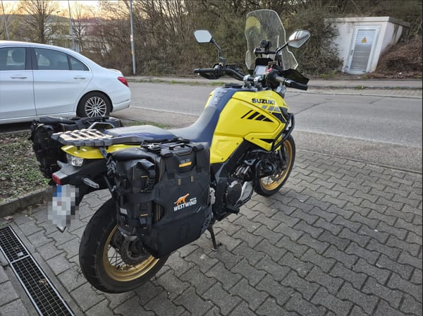 Customer photo review of Hussar Panniers Set