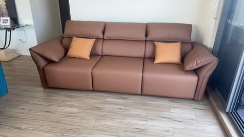 Customer photo review of Opulence 2.3M 2.5 Seat Electric Recliner Sofa Bed - Leather