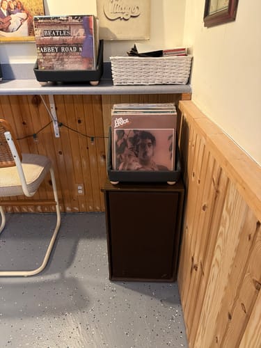 Customer photo review of Record Roots Tabletop Storage System
