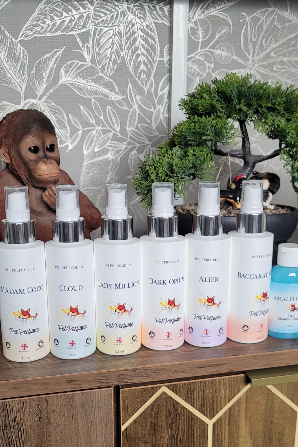 Customer photo review of Baccarat Rouge Pet Perfume