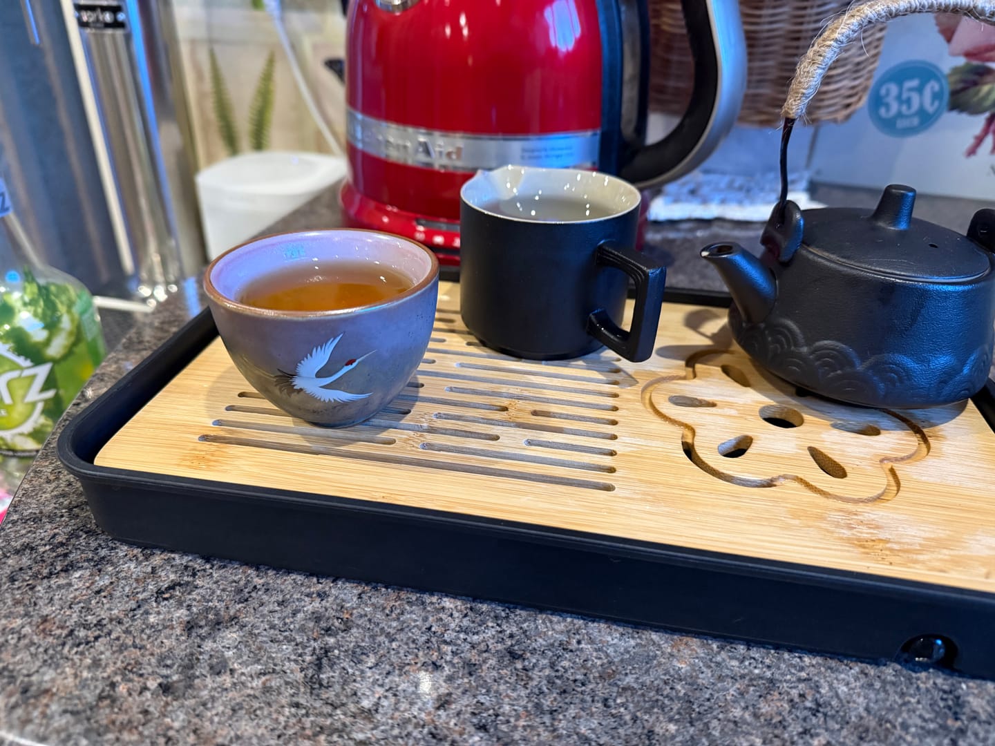 Customer photo review of Buddha Stones Auspicious Crane Ceramic Teacup Kung Fu Tea Cup Bowl