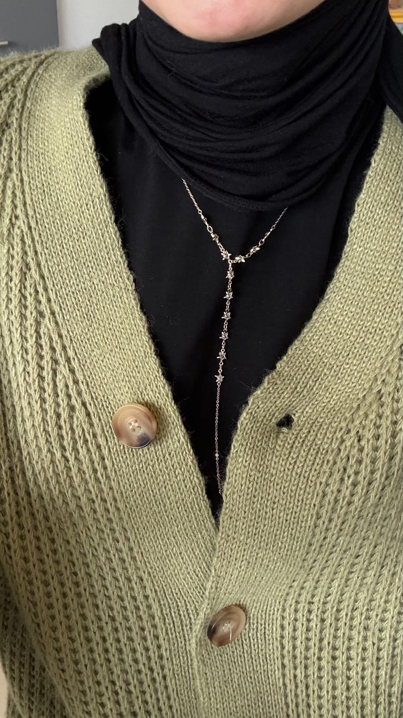 Customer photo review of Kette VIP Y Stars -14K vergoldet