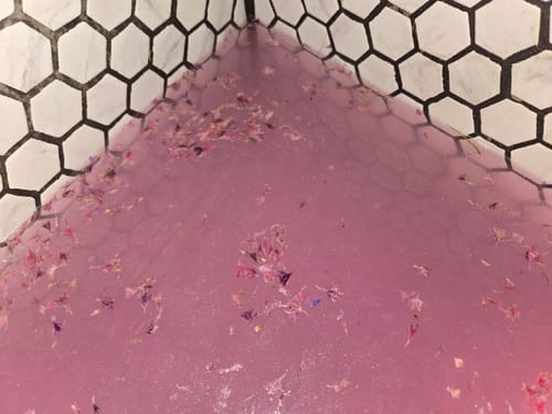 Customer photo review of Pink Moon Bath Potion