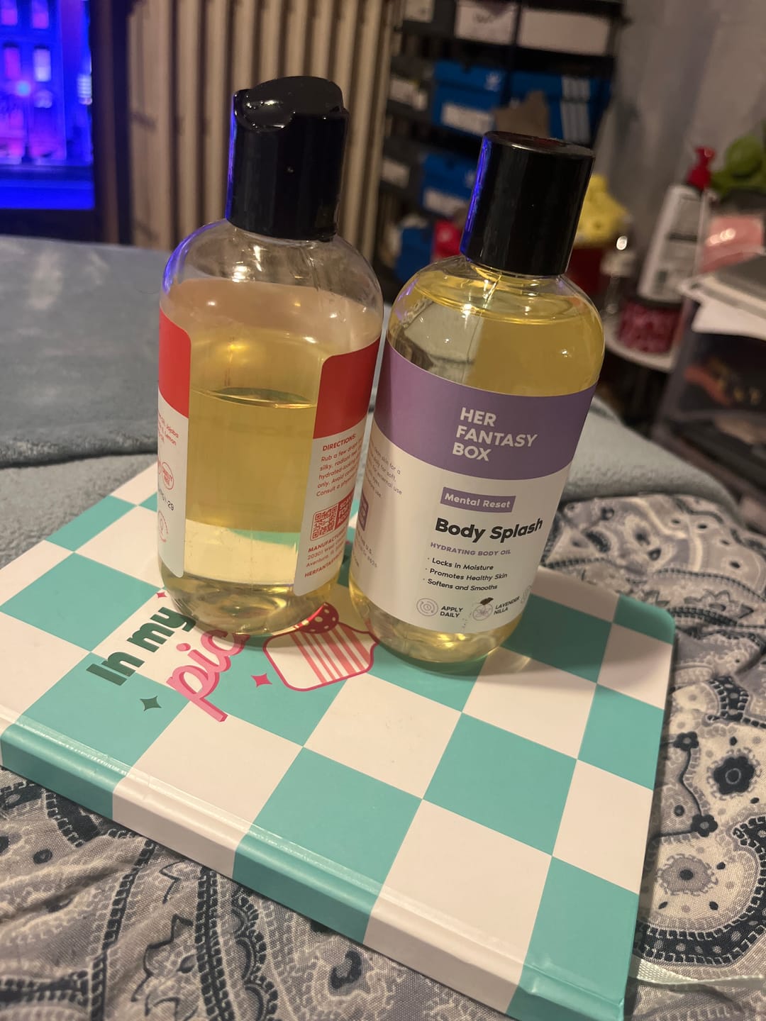 Customer photo review of Body Splash - Skin Smoothing Body Oil (Mental Reset – Lavender & Vanilla CALMING SPA SCENT)