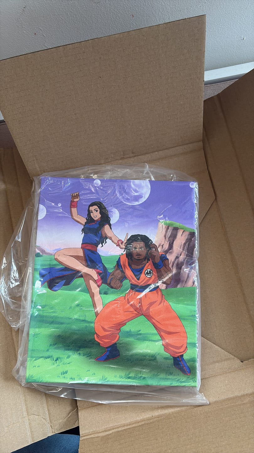 Customer photo review of Custom Anime Portrait (ANY ANIME)