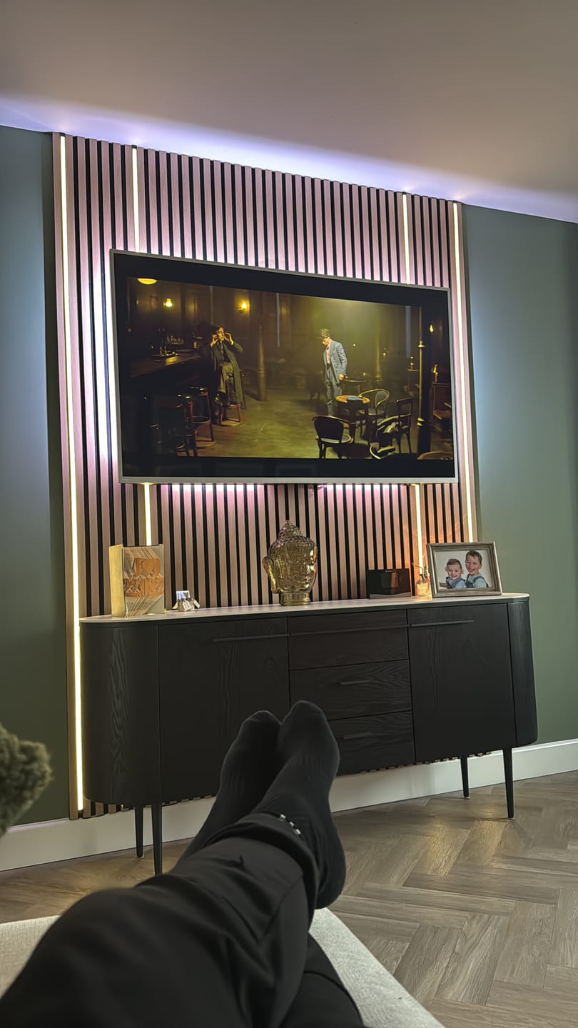 Customer photo review of Premium LED light kit 4 x 240cm LED Light Strips