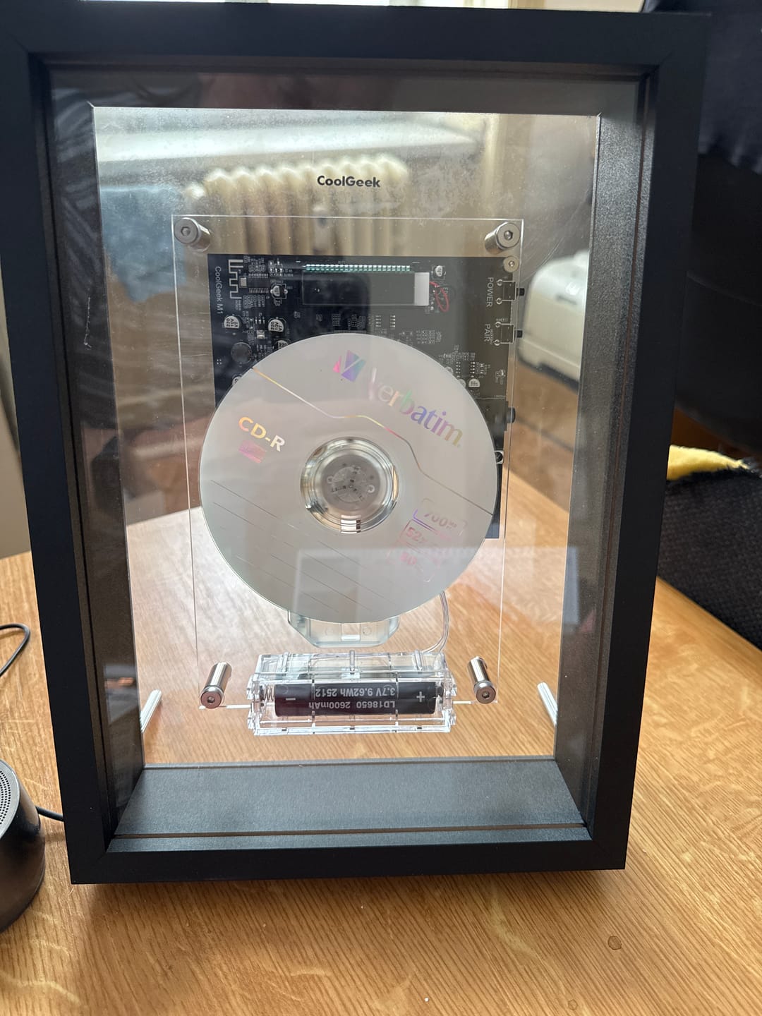 Customer photo review of M1 Music Frame CD Player