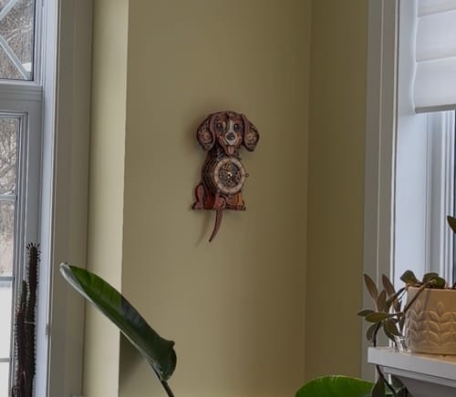 Customer photo review of Dachshund – DIY Wooden Clock, 3D Puzzle Craft Kit