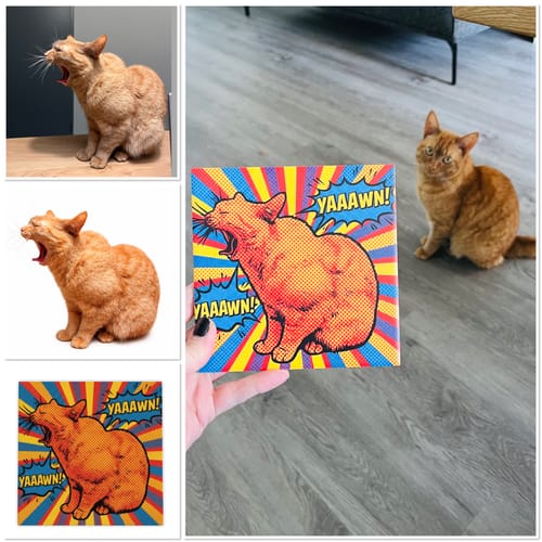 Customer photo review of Pop Art Tegel – Jouw Foto als Vintage Comic Book Illustratie