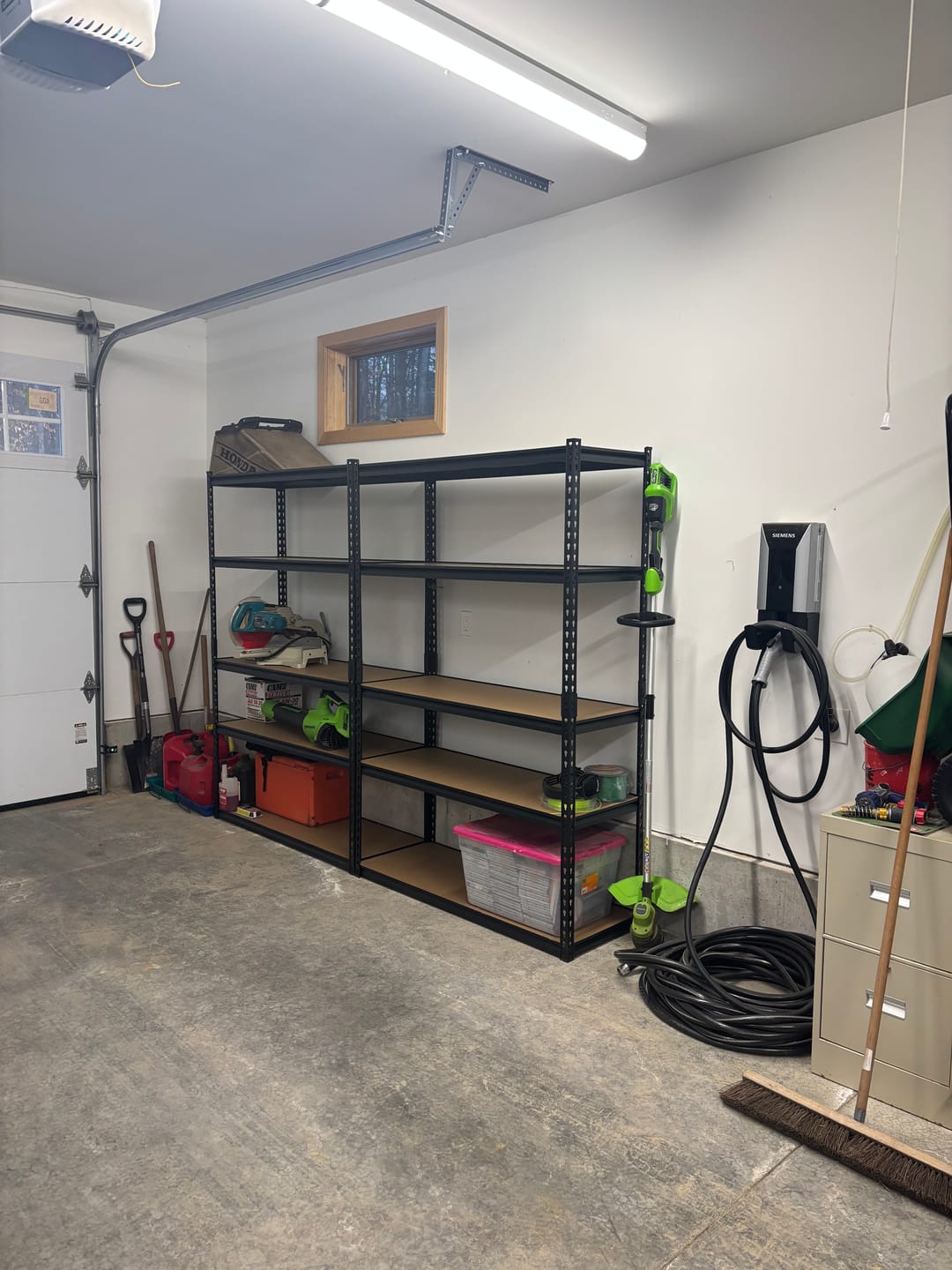 Customer photo review of Reibii 72"H x 48"W Garage Storage Shelves, 2650 lbs Heavy Duty Steel Shelving Rack, Adjustable Metal Shelves for Basement, Pantry & Utility Room