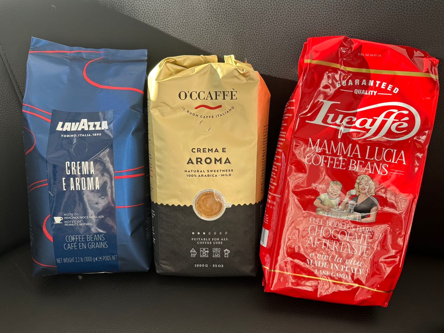 Customer photo review of Occaffe Grano 100% Arabica Professional 1kg