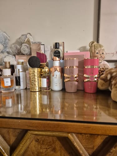 Customer photo review of Lattafa Haya Eau de Parfum Spray for Women 3.4 oz