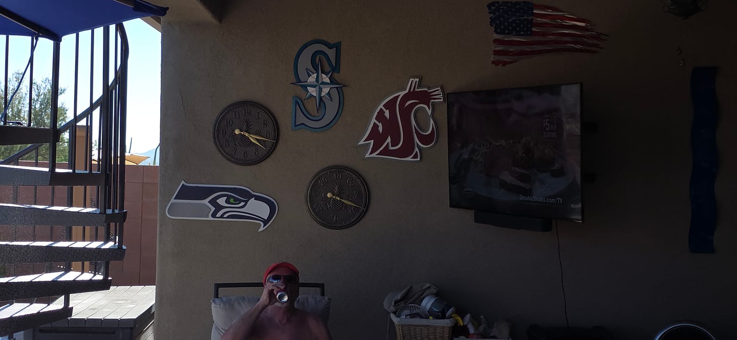 Customer photo review of Seattle Seahawks Mascot 3D Vintage Metal Wall Art