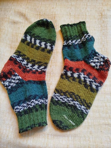Customer photo review of HiMALAYA Wool Socks PRINT