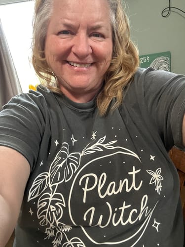 Customer photo review of Magical Plant Witch T-Shirt