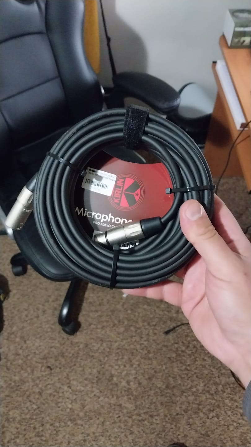 Customer photo review of Cable Micrófono Kirlin 10 Mts Xlr-xlr
