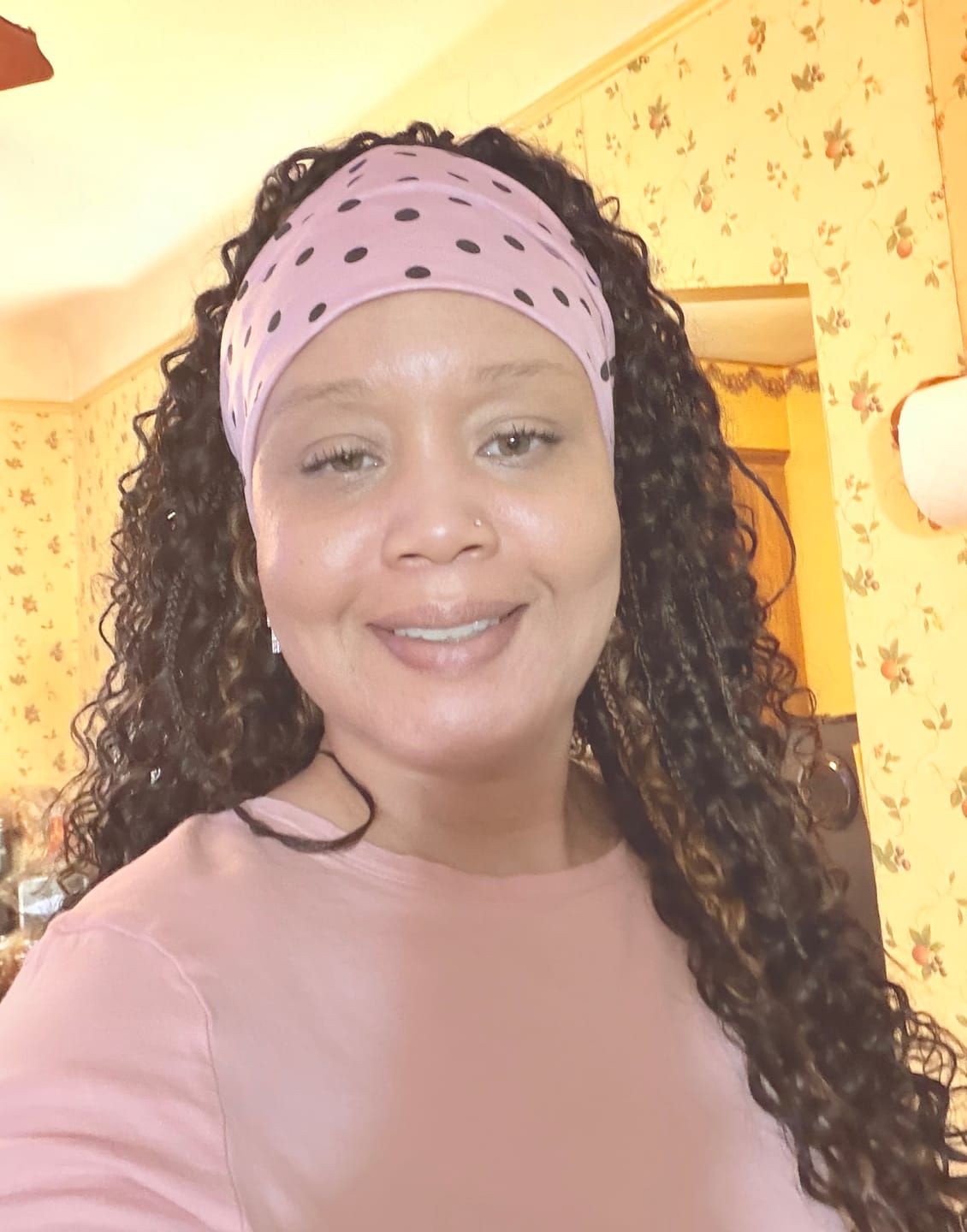 Customer photo review of #30 Light Brown Water Wave Human Crochet Hair