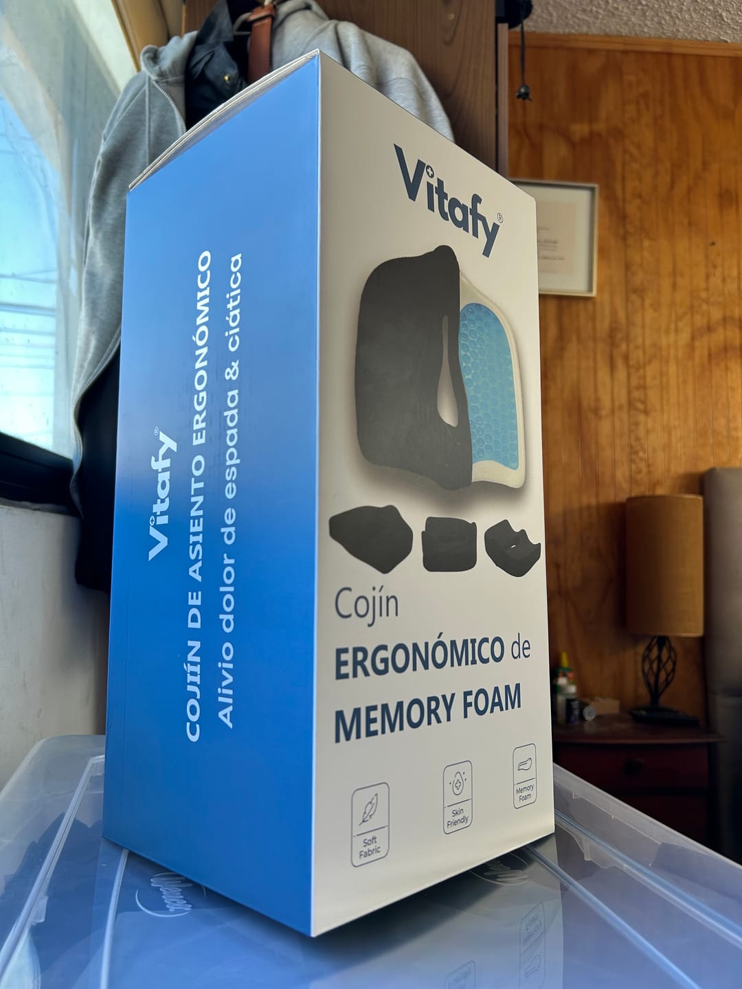 Customer photo review of Cojín Ergonómico de Gel Viscoelástico