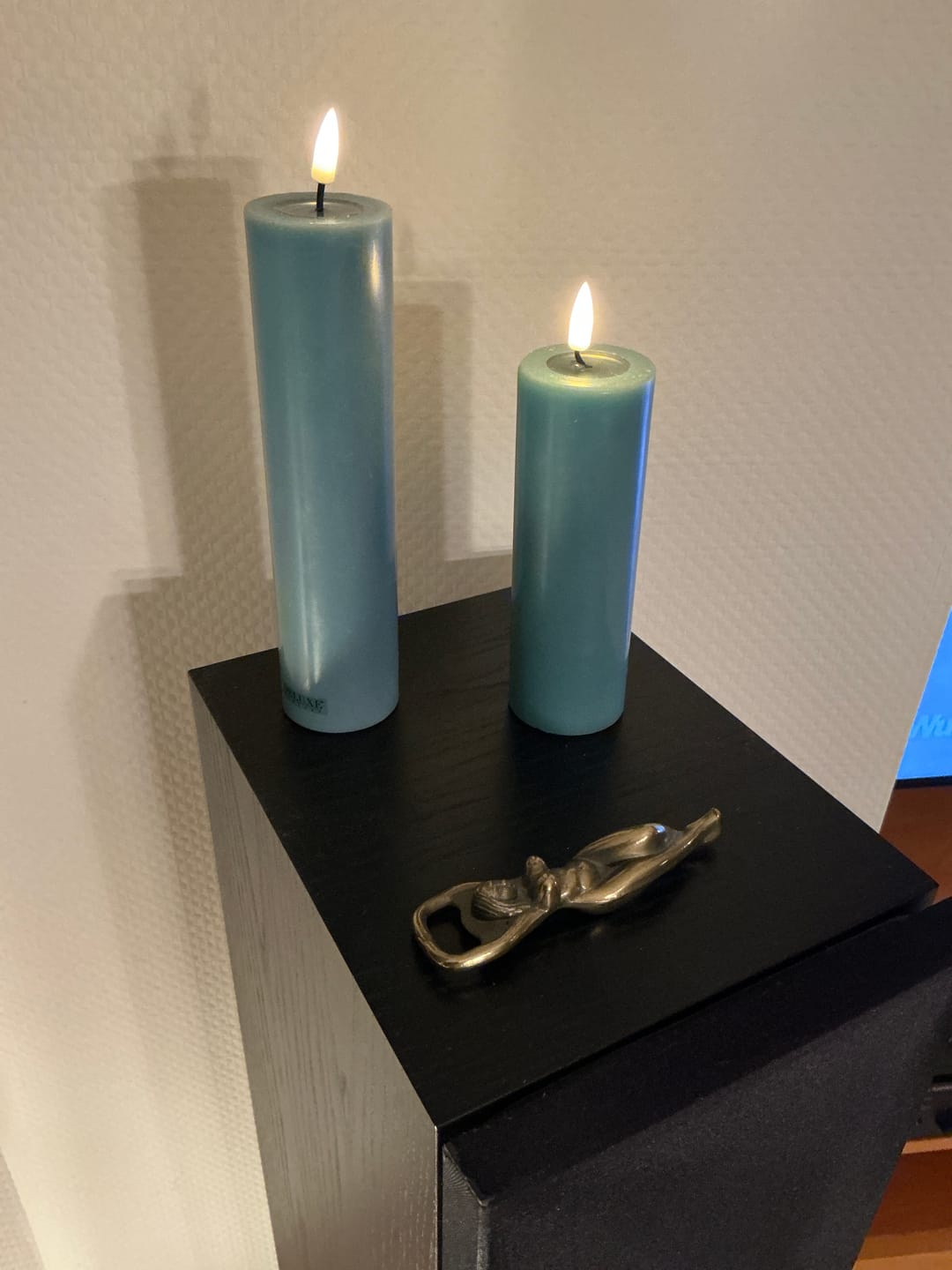 Customer photo review of LED Bloklys Ø 5 x 12,5 cm Jade Grøn